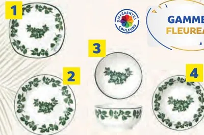 Bol à salade rond - Gamme Fleurea