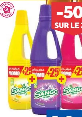 3 nettoyants Sango 1,25L