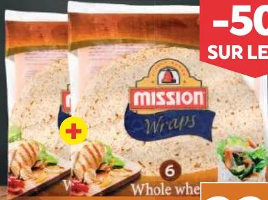 Pain tortilla Mission Wraps x12