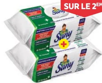 2 paquets de 100 lingettes multi usages Sany