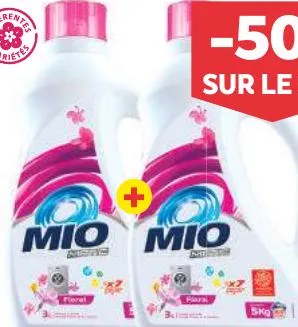 2 lessives liquides Mio 3L