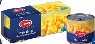 3 boites de maïs Juver 150g