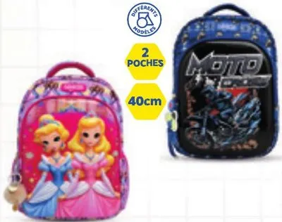 Sac à dos motif 3D tissu satiné