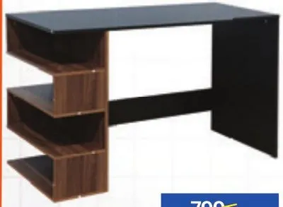 Bureau avec rangement lateral 120x55x75cm