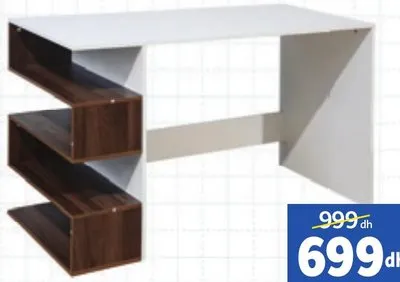 Bureau avec rangement 120x55x75cm