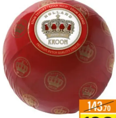 Fromage Edam Boule Kroon 900g جبنة