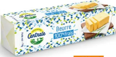 Beurre doux Centrale 82% MG 1kg زبدة