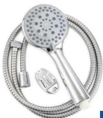 Kit pommeau de douche + tuyau 1.5m