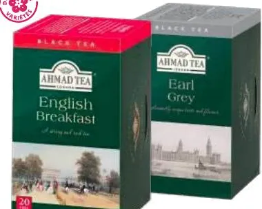 20 sachets de thé Ahmed Tea