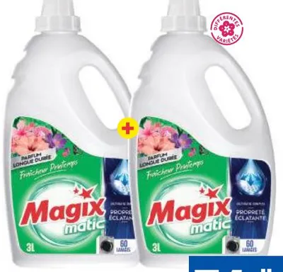 2 lessives liquides Magix 3L
