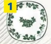 Assiette carrée 14,9cm - Gamme Fleuréa