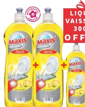 2 liquides vaisselle Maxis' 750ml