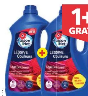 Lessive liquide spéciale couleur Maison Net 1,8L