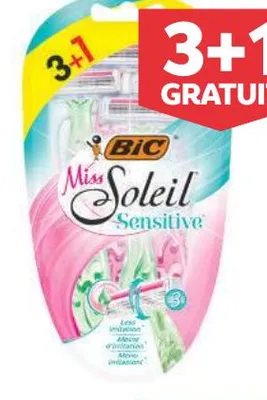 4 rasoirs jetables Bic Miss Soleil Sensitive