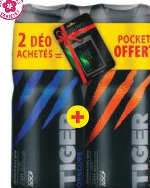 2 déodorants atomiseur Tiger 150ml