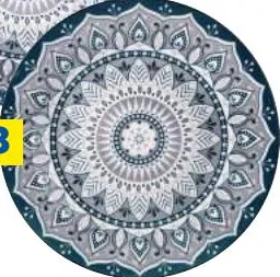 Assiette plate ronde 23cm - Gamme Étoile Orientale