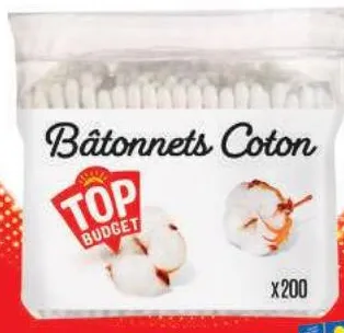 200 cotons tiges Top Budget