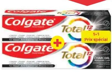 2 dentifrices Colgate Total 75ml