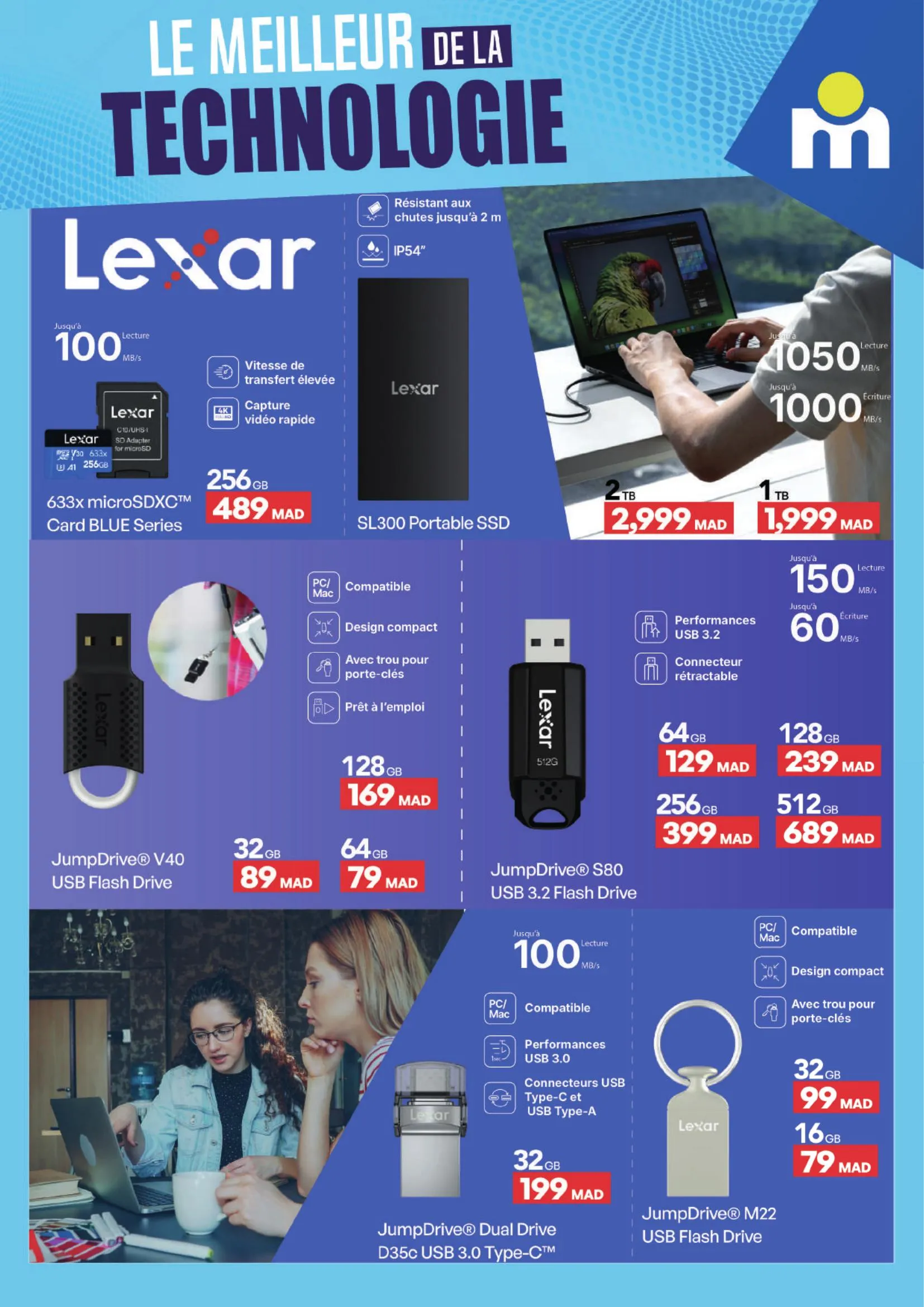 LE MEILLEUR DE LA TECHNOLOGIE, catalogue Marjane, page 15.
